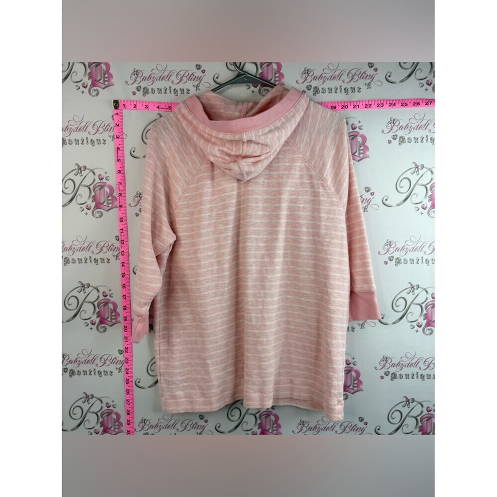 Lauren Ralph Lauren sweater hoodie Light Pink Half-Zip Hooded Pullover - Picture 2 of 14